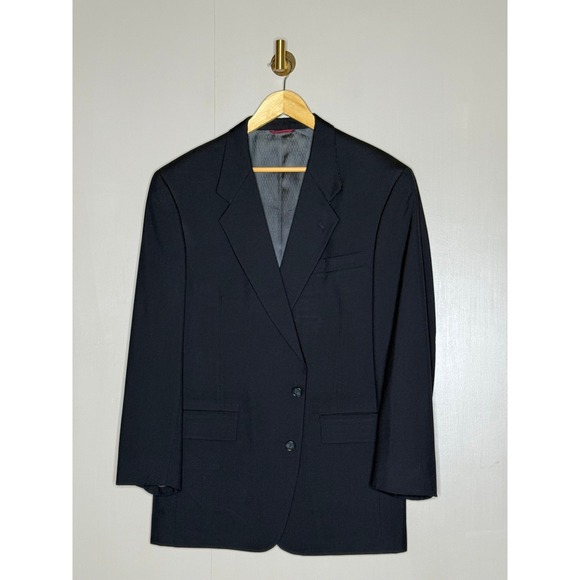 Hart Schaffner Marx Other - Micron 2000 Fine Australian Wool Hart Schaffner Marx Navy Blazer Mens 44R